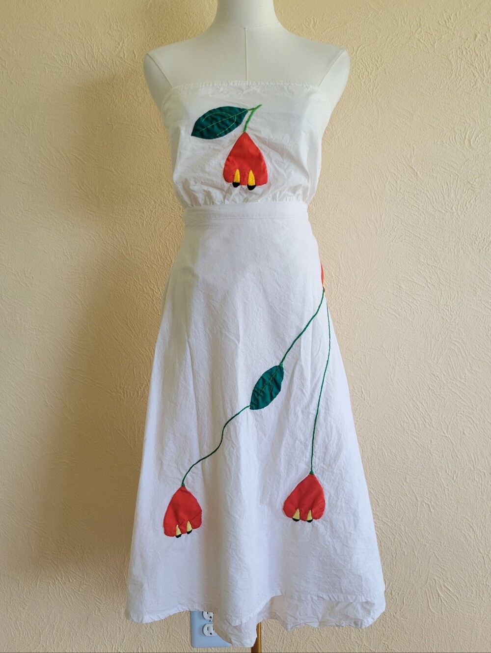 Vintage Womens Wrap Skirt & Strapless Top